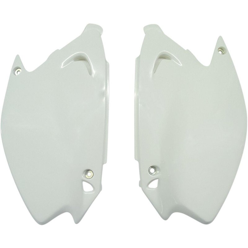 KA03739#047 - UFO Side Panels For Kawasaki KX125 2003-2008 - White