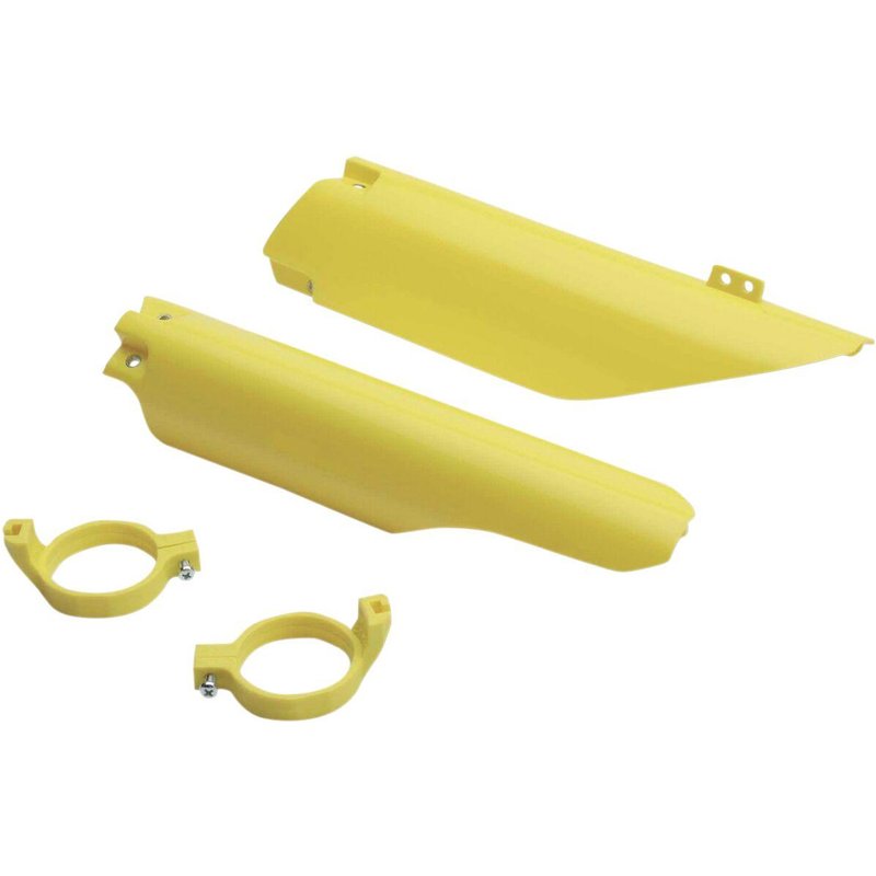 SU03998@102 - UFO Fork Guards For Suzuki RM125 2004-2006 - Yellow