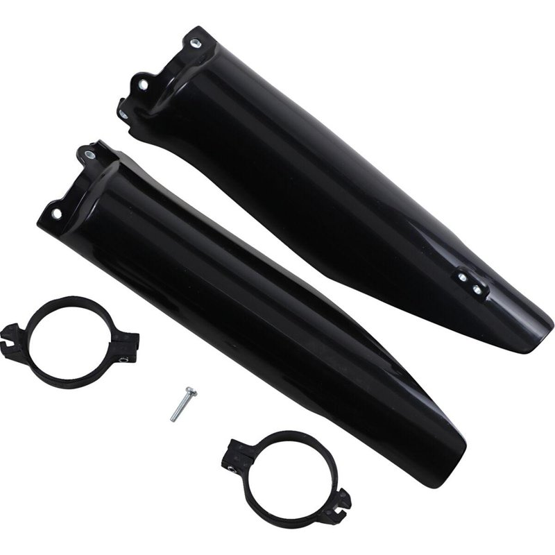KA03760#001 - UFO Fork Guards For Kawasaki KX125 2004-2008 - Black