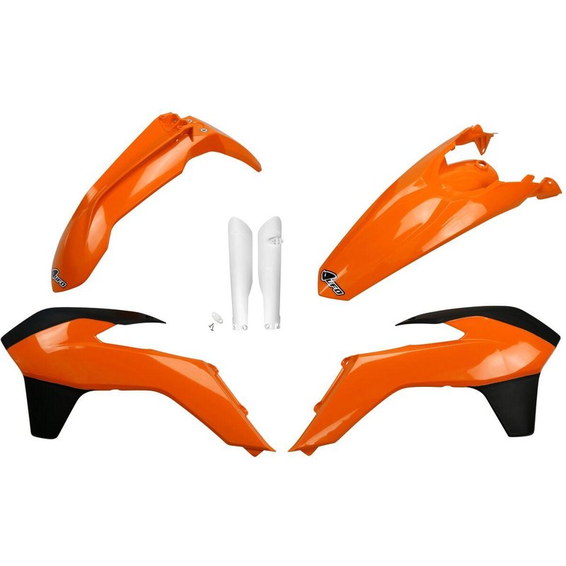 KTKIT516F@999 - UFO Plastics Kit For KTM EXC125 2014-2016 - Black/Orange