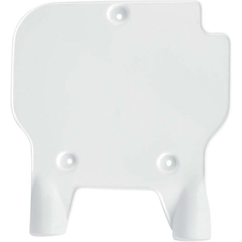 KA02761#047 - UFO Front Number Board For Kawasaki KX80 1991-1997 - White