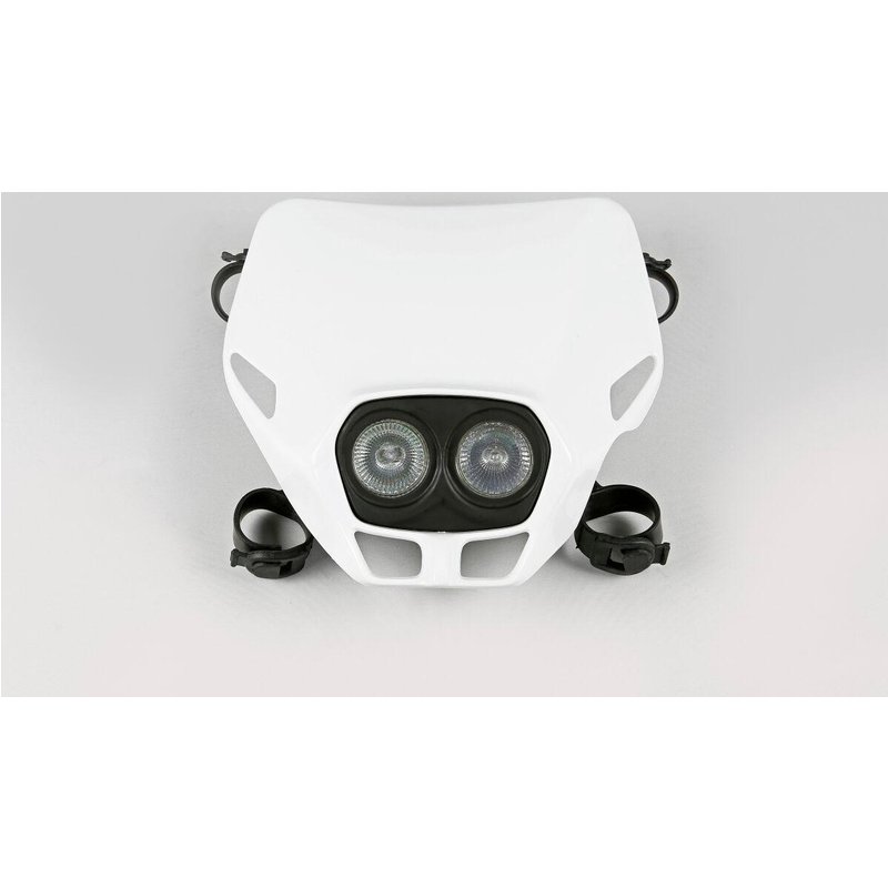 PF01700#041 - UFO Firefly Twin Universal Headlight - White