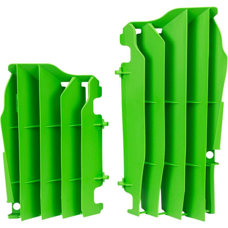AC02471 - UFO Radiator Louvres For Kawasaki KXF450 2016-2020 - Green