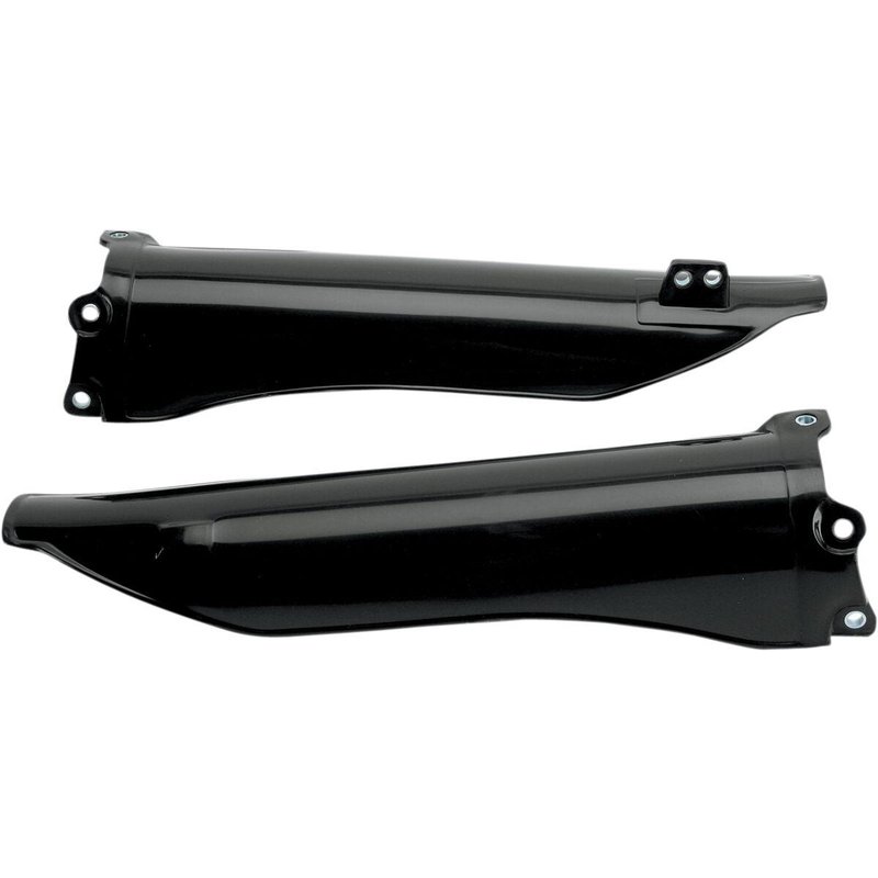 KA03778#001 - UFO Fork Guards For Kawasaki KLX450R 2008-2024 - Black