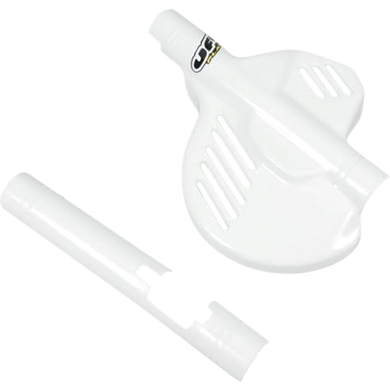 HO02605#041 - UFO Front Brake Disc Protector For Honda CR125 1985-1989 - White