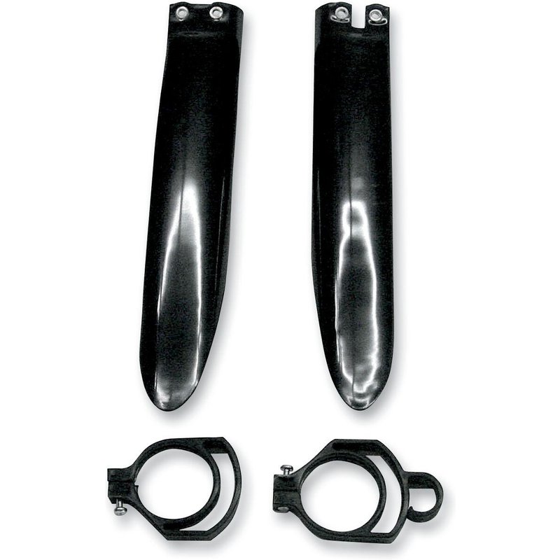KA03711@001 - UFO Fork Guards For Kawasaki KX 85 2001-2006 - Black