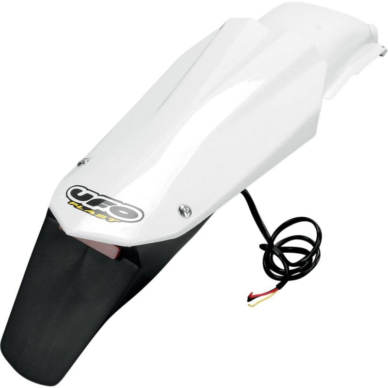 HU03314#041 - UFO Enduro Rear Fender For Husqvarna CR125 2005-2008 Rear - White