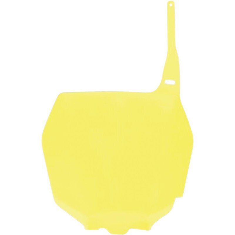 SU03989#102 - UFO Front Number Board For Suzuki RM125 2001-2012 - OEM/Yellow