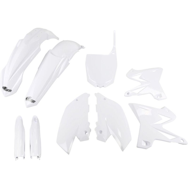 YAKIT312F@046 - UFO Restyled Plastics Kit For Yamaha YZ125 2002-2014 - White