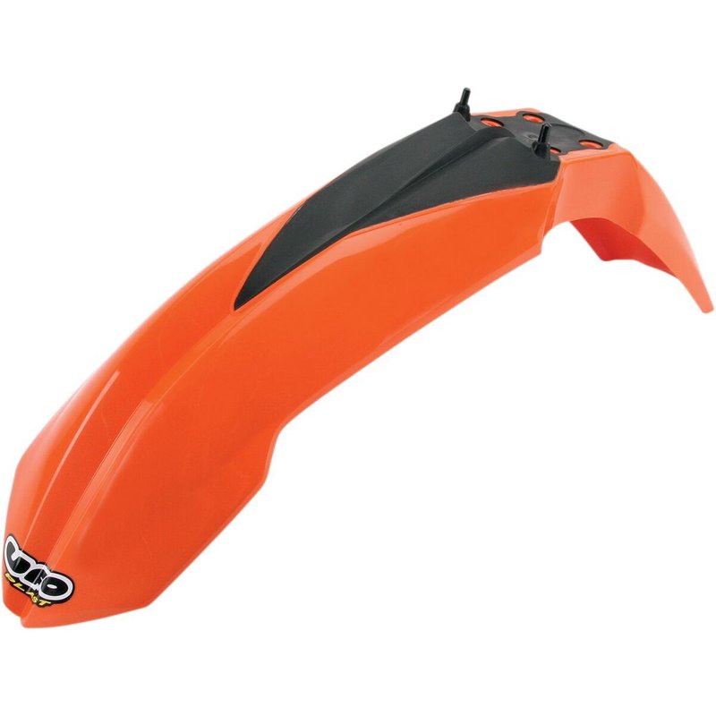 KT03092#127 - UFO Fender For KTM EXC125 2008-2013 Front - Black/Orange