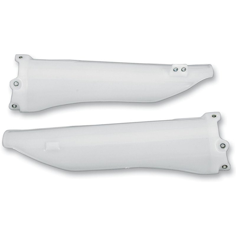 KA03778#280 - UFO Fork Guards For Kawasaki KLX450R 2008-2024 - White