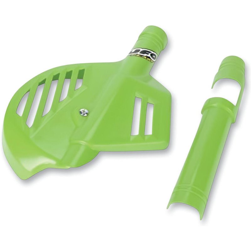 KA02796#026 - UFO Front Brake Disc Protector For Kawasaki KDX250 1995-1999 - KX Green
