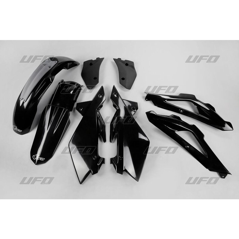 HUKIT605@001 - UFO Replacement Body Plastic Kit For Husqvarna CR125 2007-2008 - Black