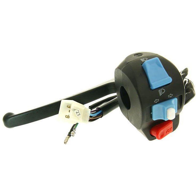 BT13955 - 101 Octane Switch Assembly with Brake Lever For Sachs 49ER 50 2006-2008 Left - Black