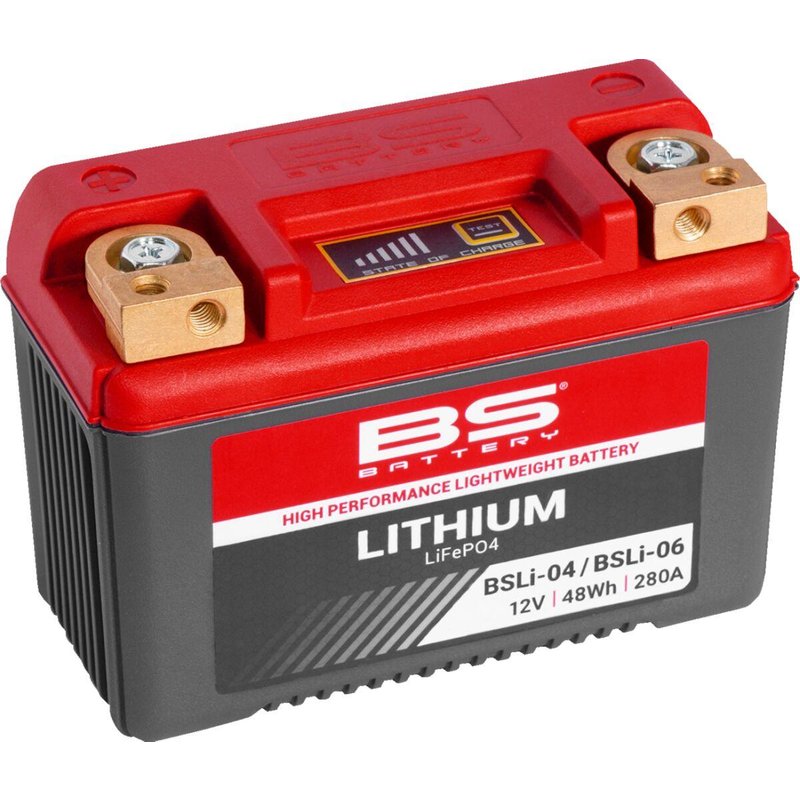 360104 - BS Battery Lithium LiFePO4 Battery For Ducati 1098 - Black