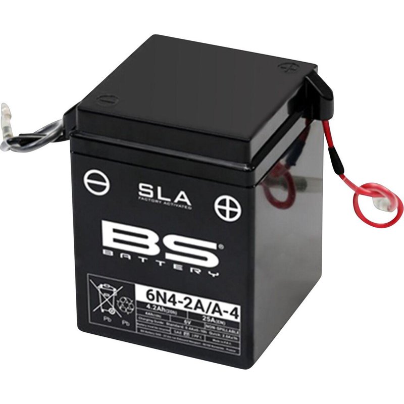 300916 - BS Battery SLA AGM Battery For Suzuki A 100 1976 - Black/White