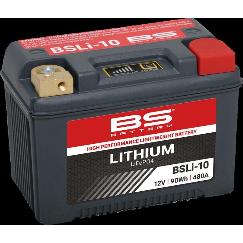360118 - BS Battery Lithium LiFePO4 Battery For Polaris 440 LC - Black