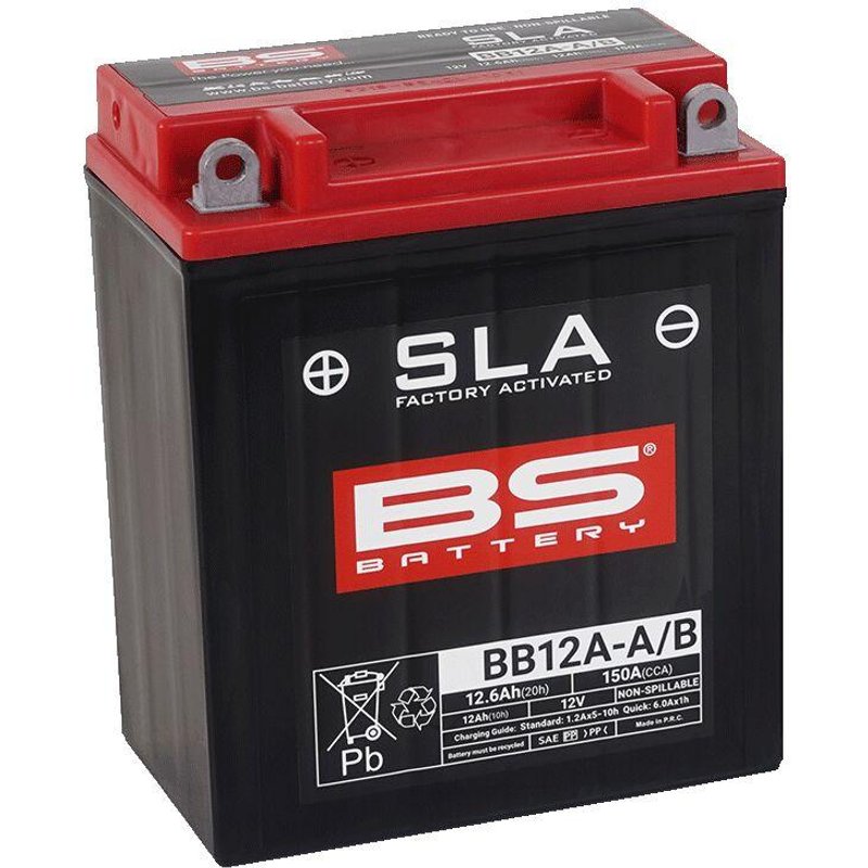 300881 - BS Battery SLA AGM Battery For Cagiva ALETTA ORO 125 1985-1987 - Black