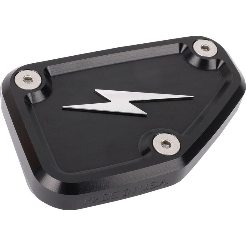 TSC-3178-4 - Thrashin Supply Co Master Cylinder Cover For Harley Davidson FLHX 1923 2024-2026 - Black/Silver