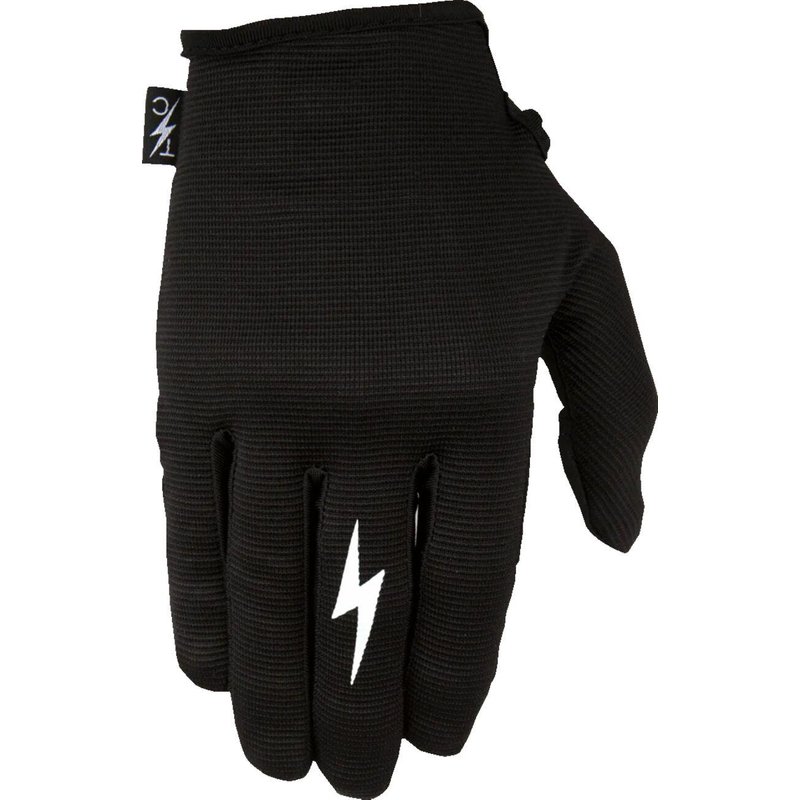 SLG-01-008 - Thrashin Supply Co Stealth Leather Palm Gloves Small - Black