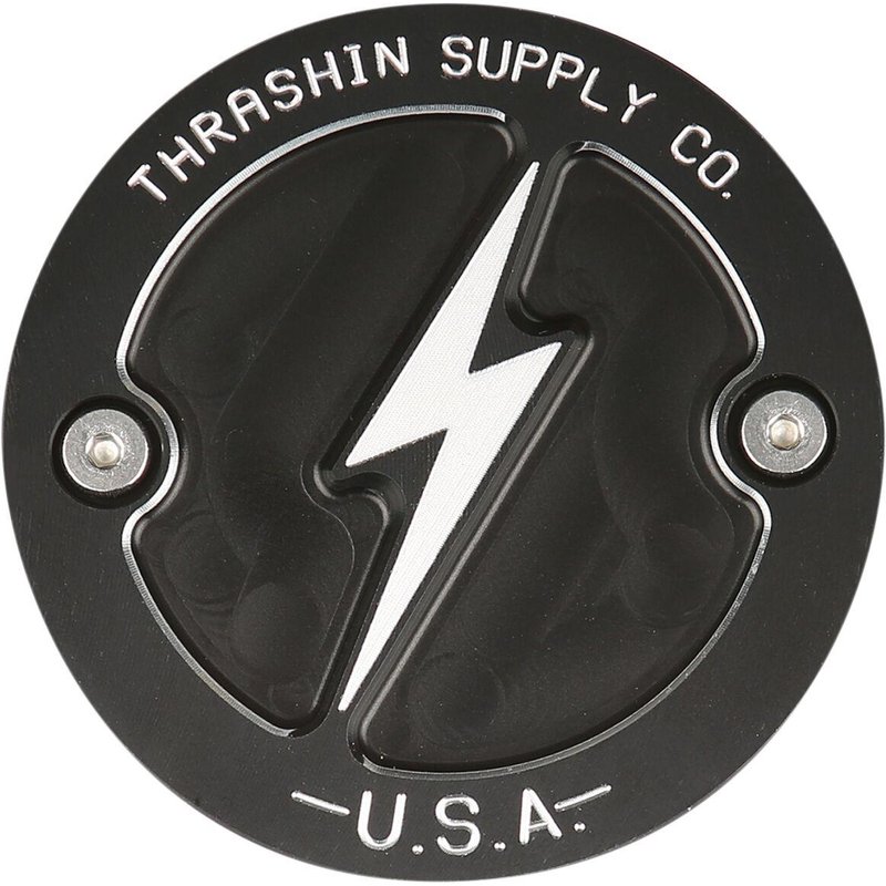 TSC-3027-4 - Thrashin Supply Co Points Cover For Harley Davidson FLDE 1750 2018-2020 - Black