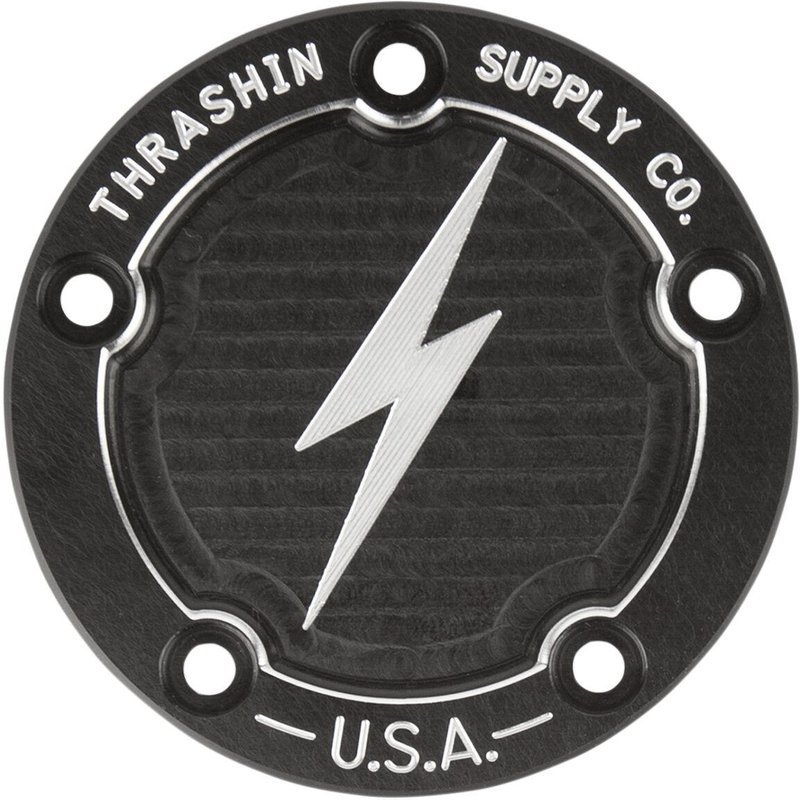 TSC-3026-4 - Thrashin Supply Co Points Cover For Harley Davidson FLD 1690 2012-2013 - Black