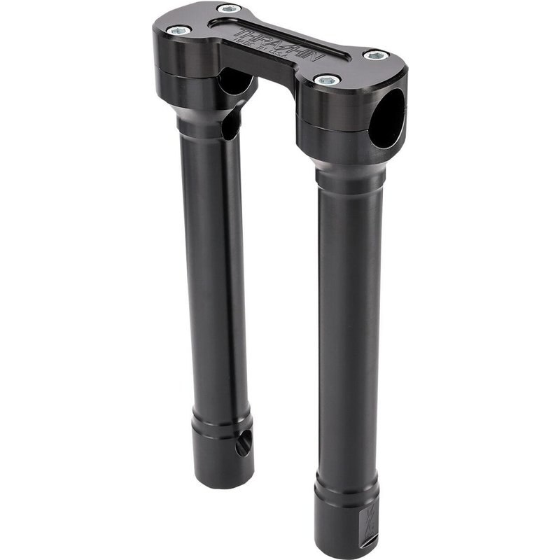 TSC-1010-1 - Thrashin Supply Co Hole Shot Risers For Harley Davidson FLD 1690 2012-2013 25.5 cm (10") - Black