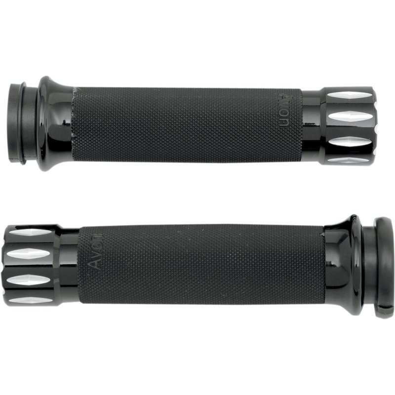 CC-86-AN-FL-RIV - Avon Grips Rival Custom Grips For Harley Davidson FLDE 1750 2018-2020 - Black