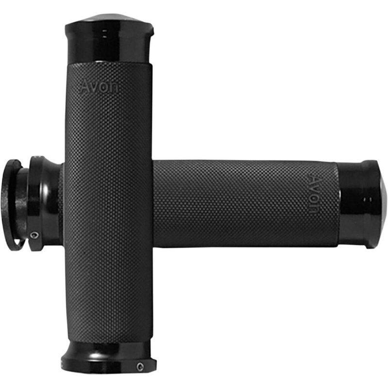 IN-TO-CC-86-AN - Avon Grips Custom Contour Grips For Indian Chief 111 2018-2020 Closed End Diamond - Black