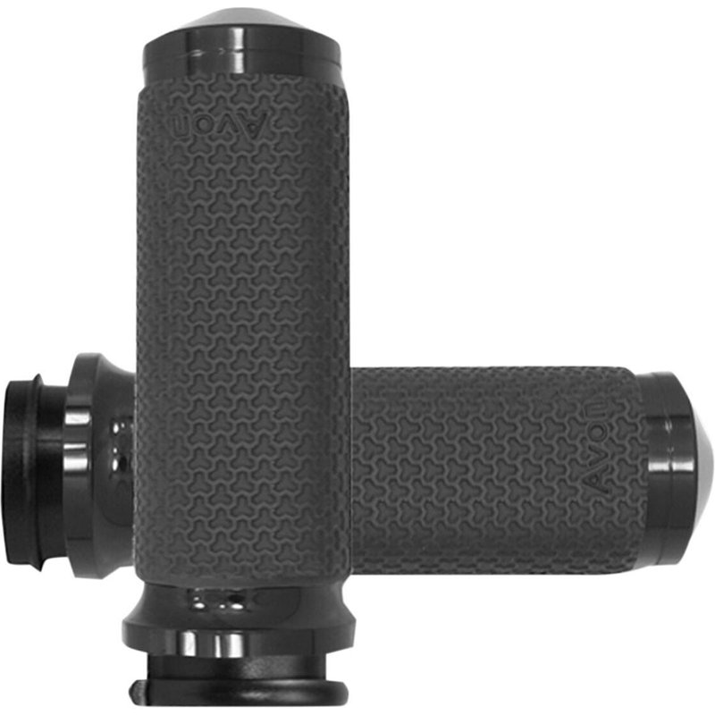 MF-63B-ANO-FLY - Avon Grips Vibration Dampening Memory Foam Grips For Harley Davidson FLDE 1750 2018-2020 Large - Black