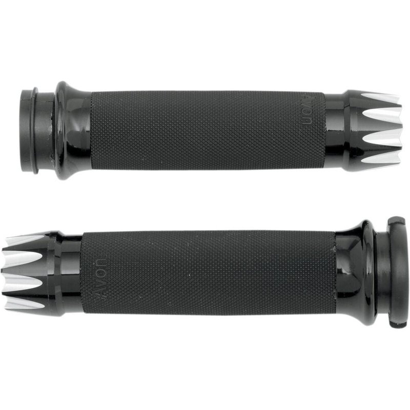 CC-86-AN-FL-EX - Avon Grips Excalibur Custom Grips For Harley Davidson FLDE 1750 2018-2020 - Black