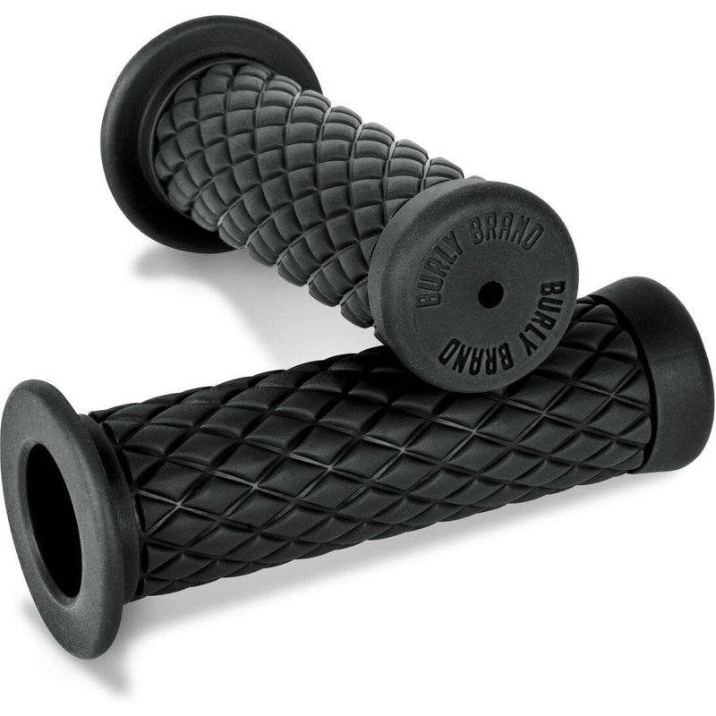 B16-1004 - Burly 7/8" Custom Bike Diamondback Grips - Black