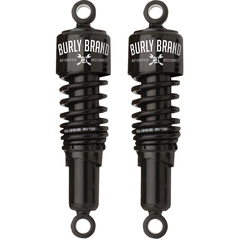 B28-1201B - Burly Slammer Shocks For Harley Davidson XL 1200 C 2004-2020 Rear 267.00 mm (10.50") - Black
