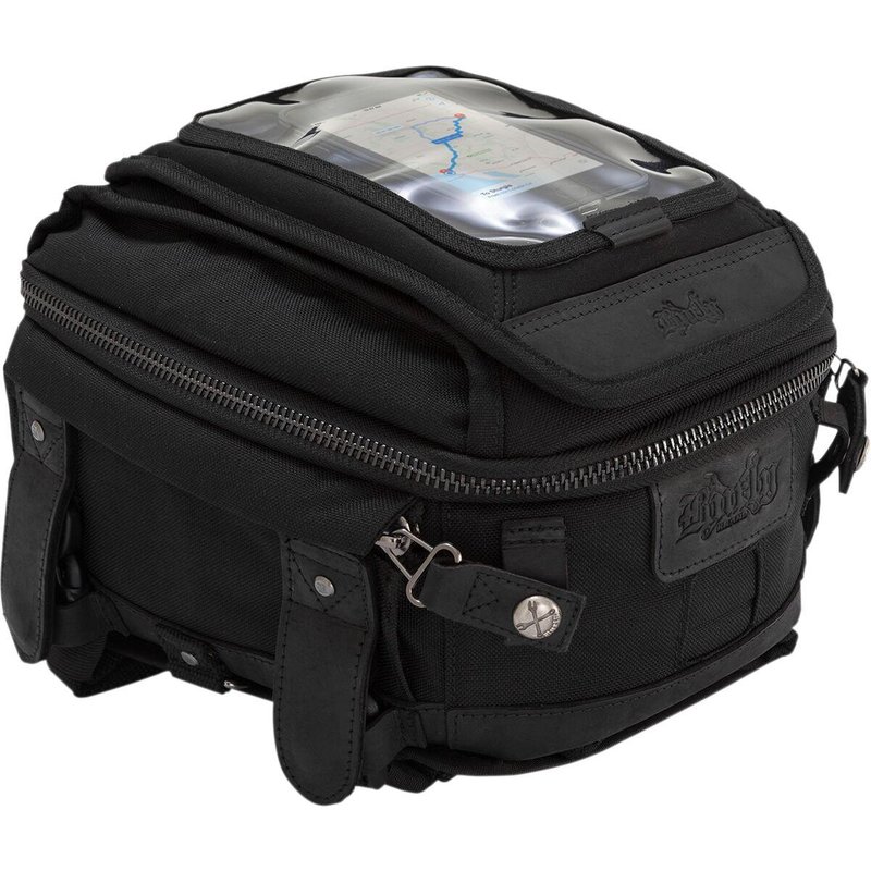 B15-1010B - Burly Voyager Magnetic Universal Motorcycle Tank Bag - Black