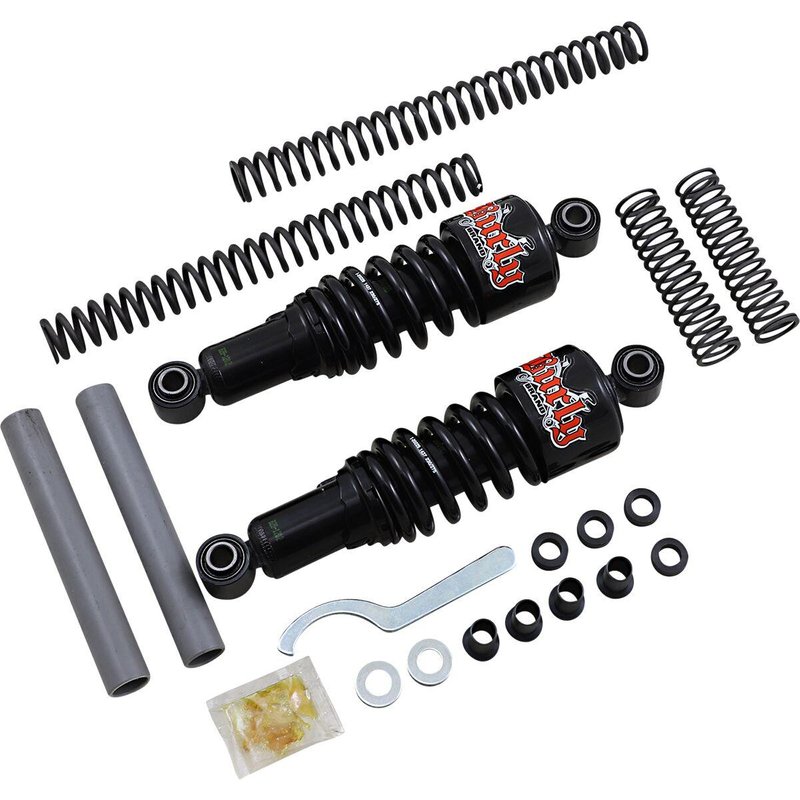 B28-1001B - Burly Slammer Kit For Harley Davidson XL 1200 C 2004-2015 Rear Lowers 63.50 mm (2.50") - Black
