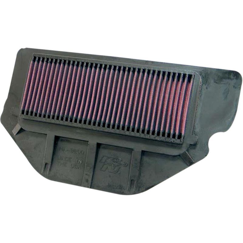 HA-9200 - K&N High Flow Air Filter For Honda CBR 929 RR 2000-2001 - Black/Red