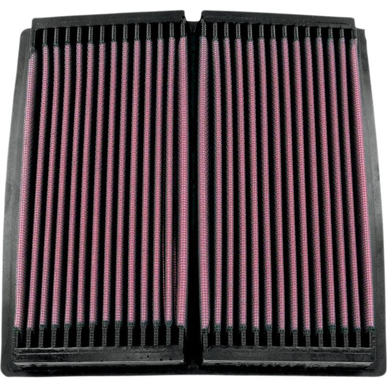DU-9098 - K&N High Flow Air Filter For Ducati Monster 400 2001-2005 - Black/Red
