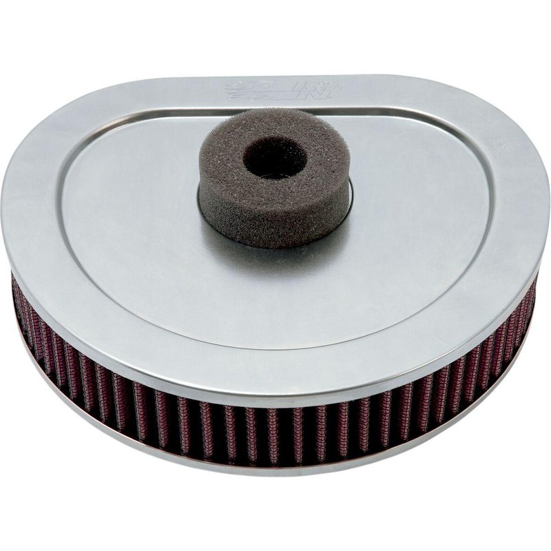 HD-1390 - K&N High Flow Air Filter For Harley Davidson FLHR 1340 1994-1998 - Black/Red