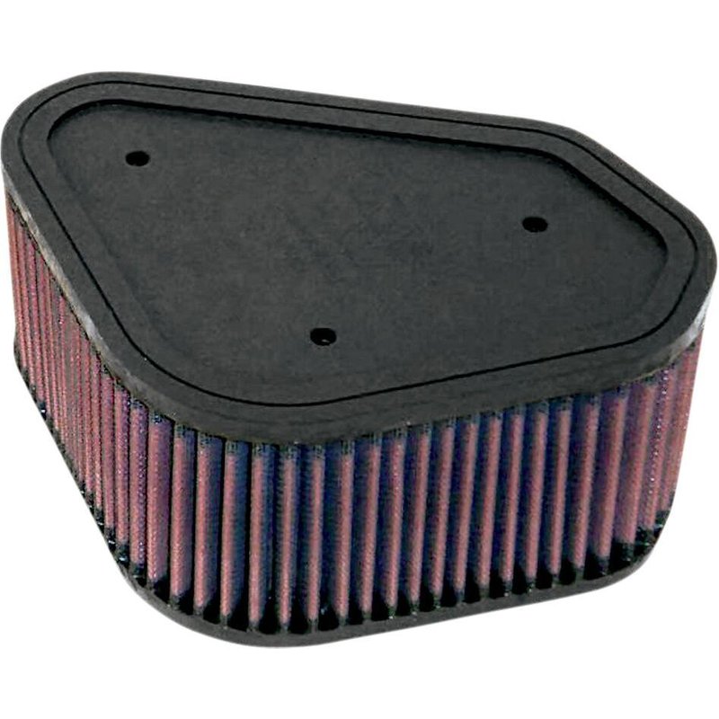 KA-6503 - K&N High Flow Air Filter For Kawasaki KFX700 2X4 2004-2010 - Black/Red