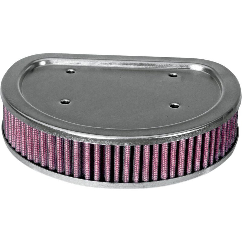 HD-8899 - K&N High Flow Air Filter For Harley Davidson FLHRCI 1450 EFI 1999-2001 - Black/Red