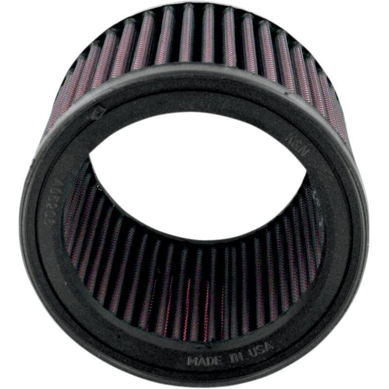 AL-1001 - K&N High Flow Air Filter For Moto Guzzi Breva 1100 2004-2007 - Black/Red