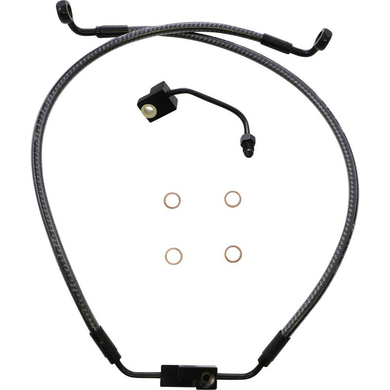 AS77006 - Magnum Shielding KarbonFibr Lower Brake Hose For Harley Davidson FXDF 1584 ABS 2012 Front/Lower