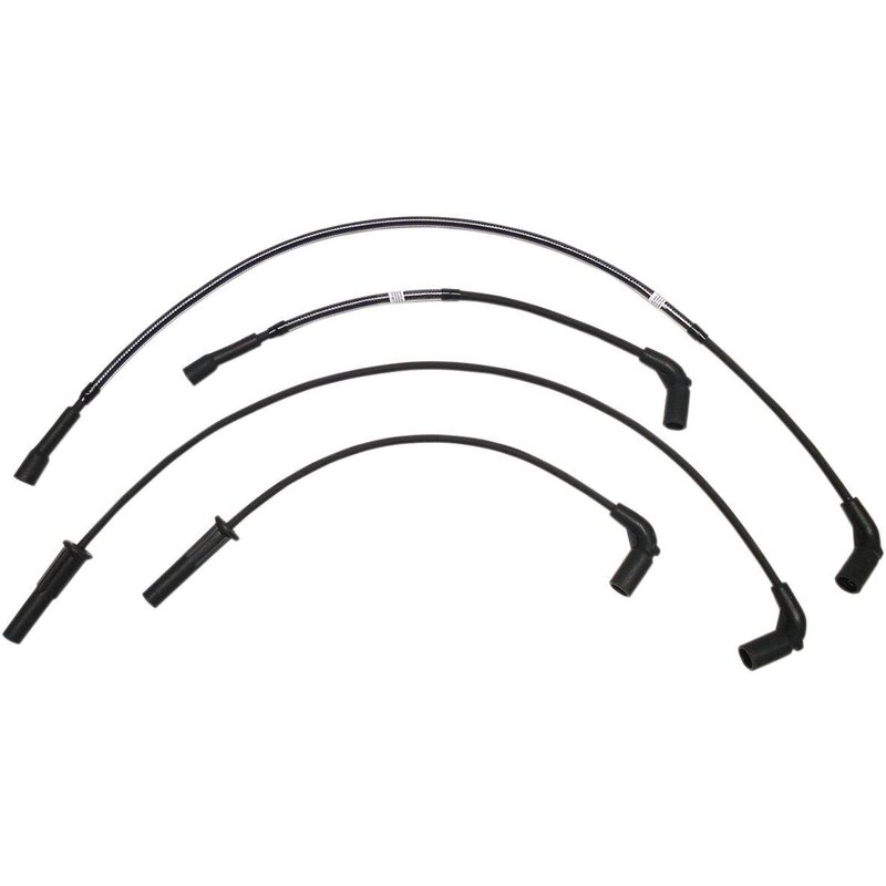 3046K - Magnum Shielding Braided Spark Plug Wire For Harley Davidson FLH 1868 2021 - Black