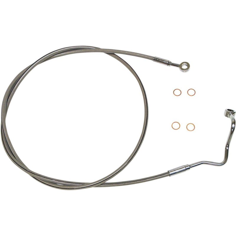SSC1415-69 - Magnum Shielding XR Stainless Brake Hose For Harley Davidson FLHTCUTG 1750 2019 Front 178 cm (70") - Silver
