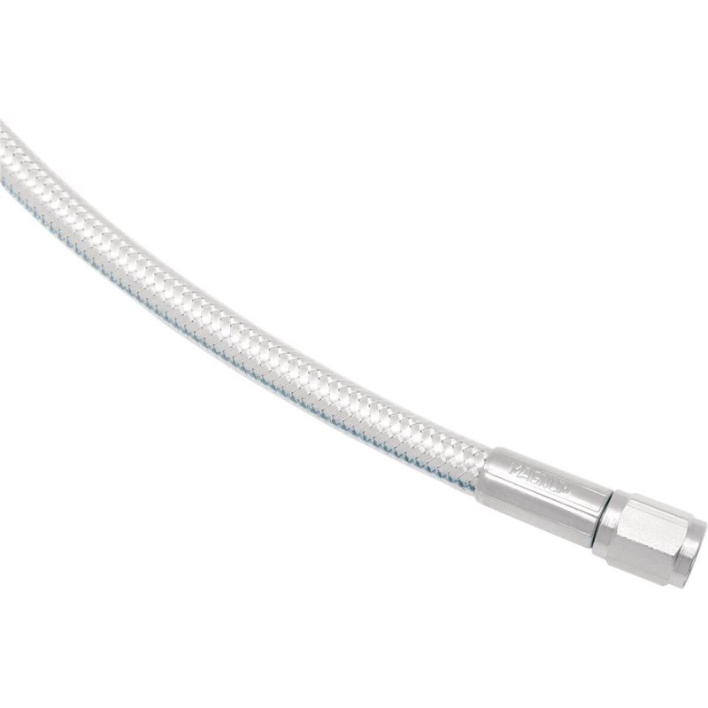 3519 - Magnum Shielding Braided Universal Brake Hose 48.5 cm (19") - Chrome/Sterling Chromite® II
