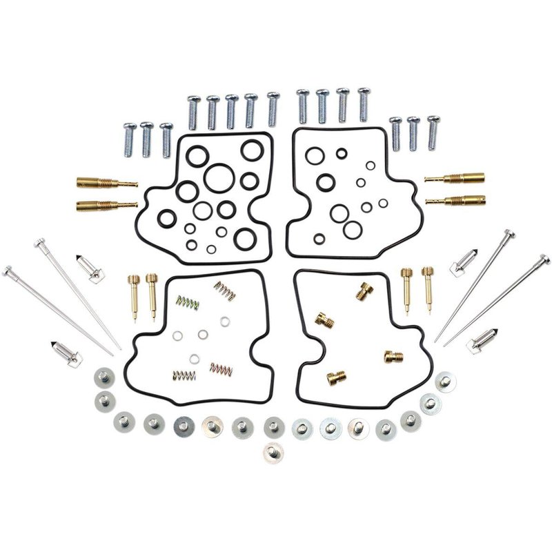 26-1733 - Parts Unlimited Carburettor Repair Kit For Kawasaki ZX-9 R 2000-2001 - Black/Gold/Silver