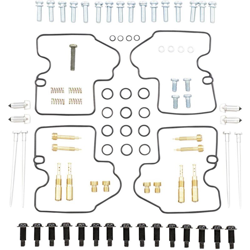 26-1677 - Parts Unlimited Carburettor Repair Kit For Yamaha YZF-R6 600 1999-2002 - Black/Gold/Silver