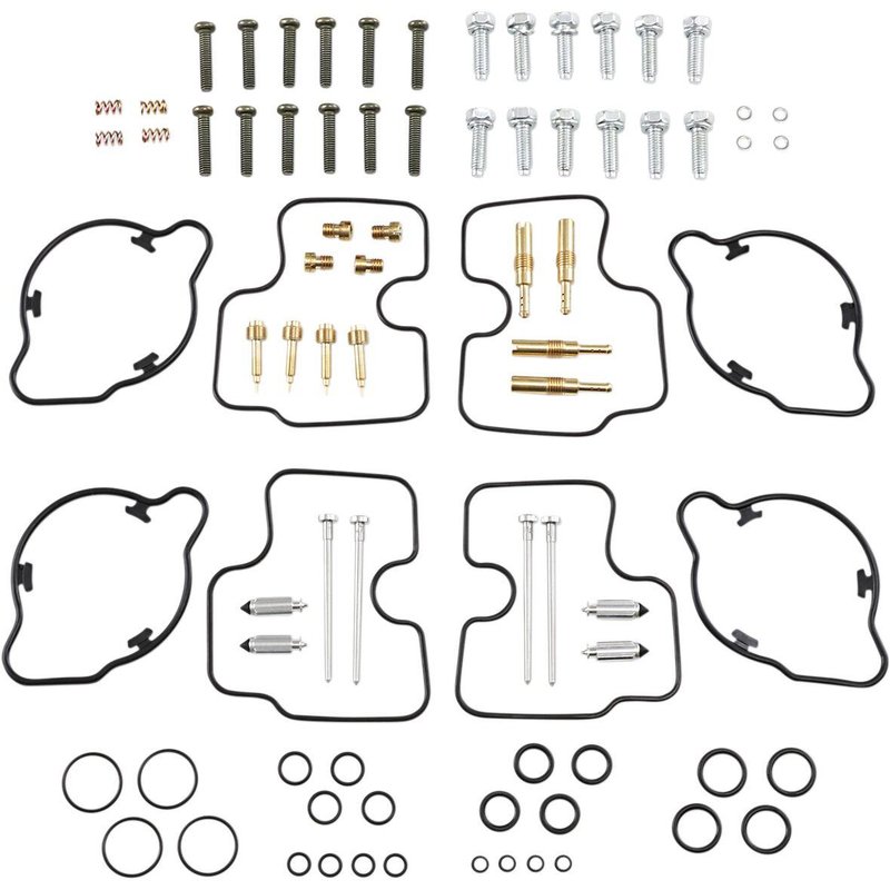 26-1608 - Parts Unlimited Carburettor Repair Kit For Honda VF 750 C 1994-2002 - Black/Gold/Silver