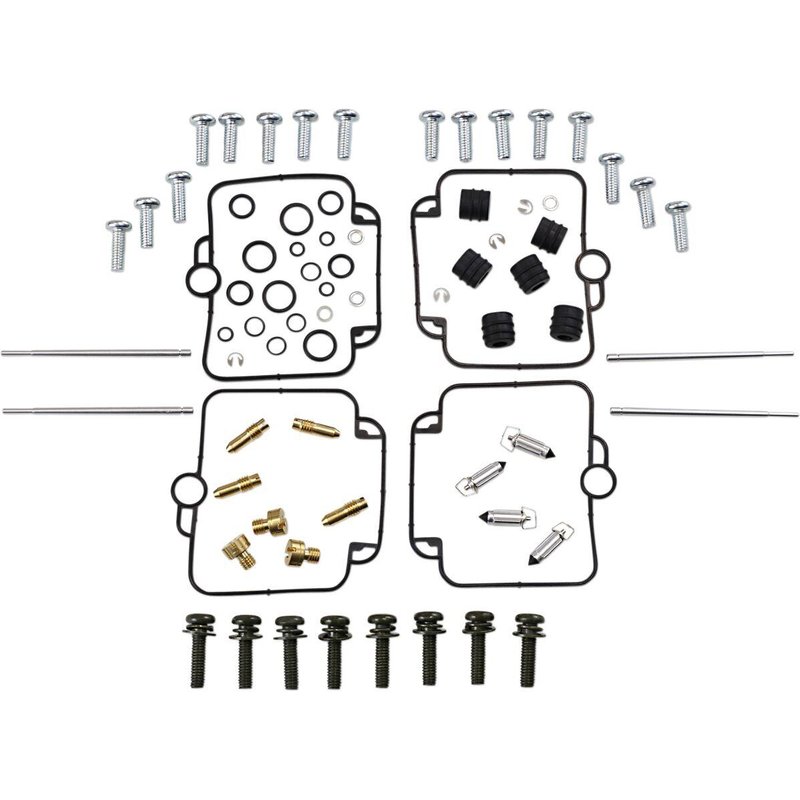 26-1715 - Parts Unlimited Carburettor Repair Kit For Suzuki GSF 400 1991-1993 - Black/Gold/Silver