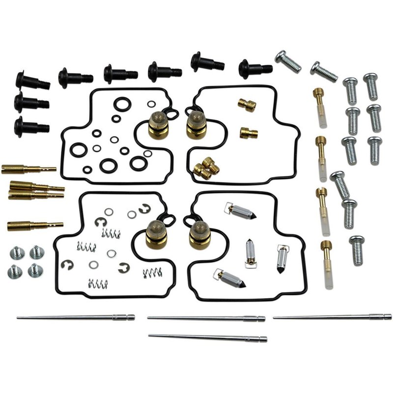 26-1685 - Parts Unlimited Carburettor Repair Kit For Kawasaki ZX-6 R 600 1998-1999 - Black/Gold/Silver